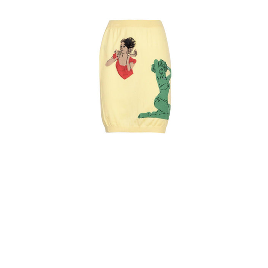 Moschino Couture Women's Skirt Yellow 197723 - yellow 42