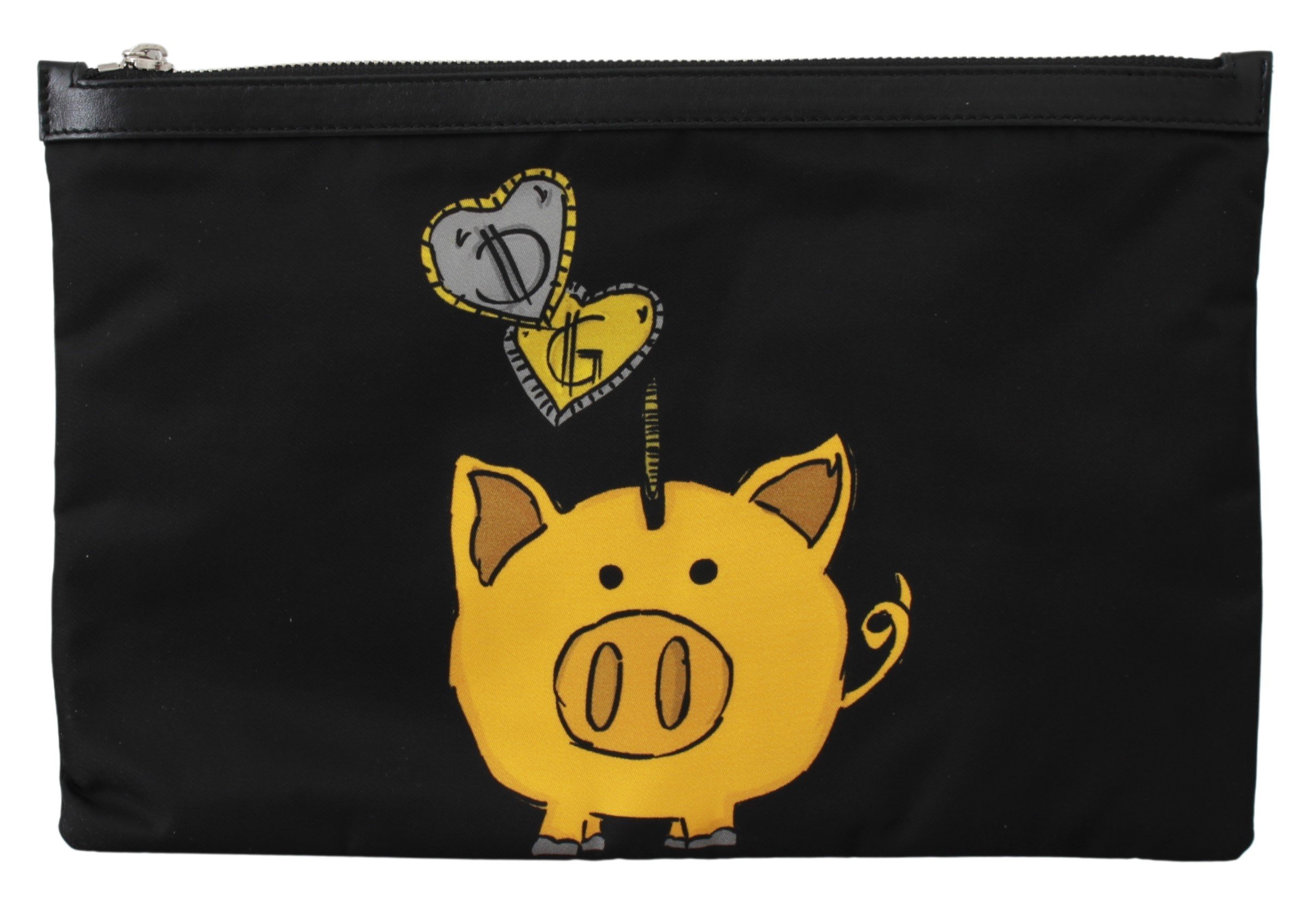 Dolce & Gabbana Men's Pig of the Year Coin Messenger Bag Black VAS9491