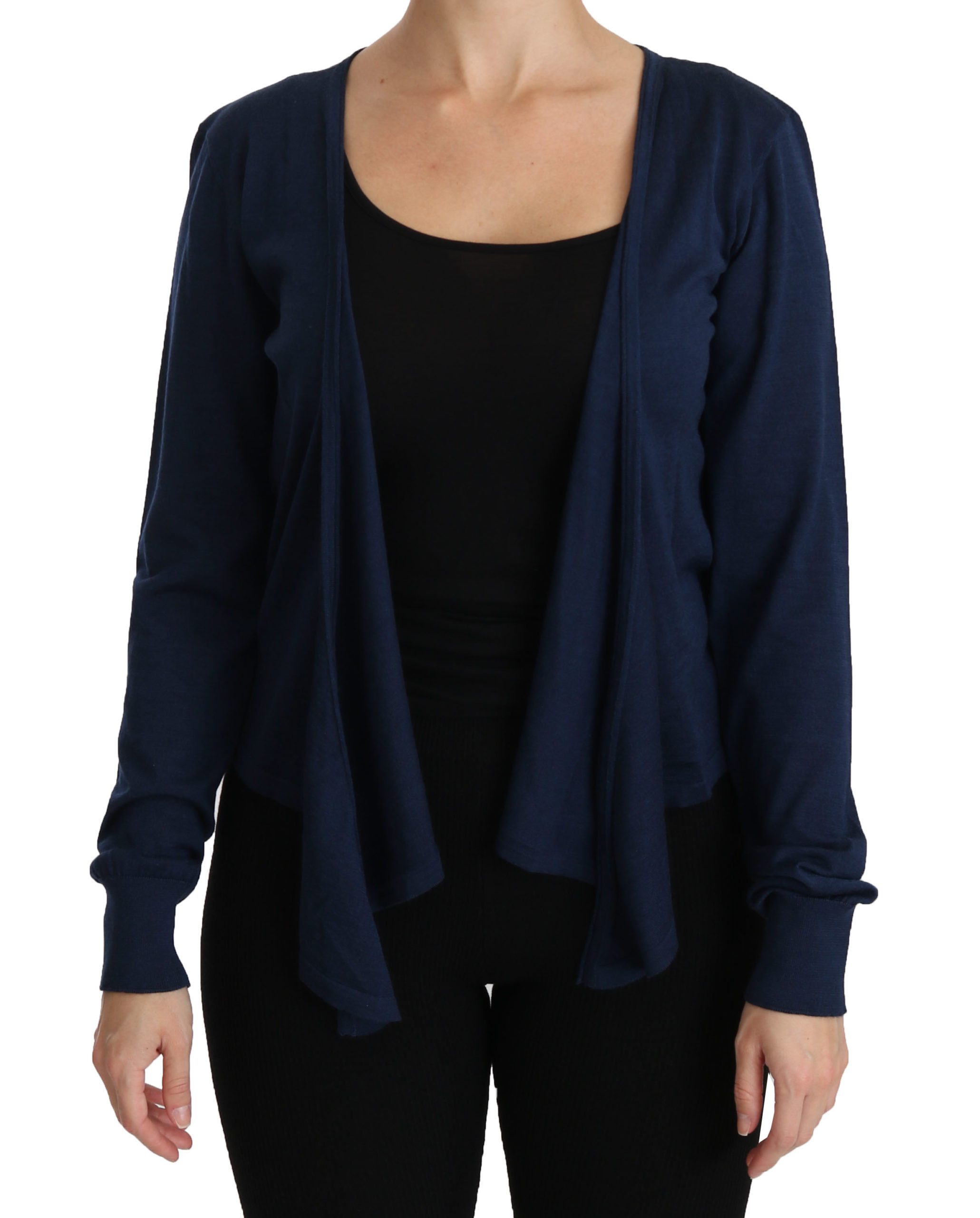 Dolce & Gabbana Women's LS Cashmere Cardigan Blue TSH4253 - IT46|XL