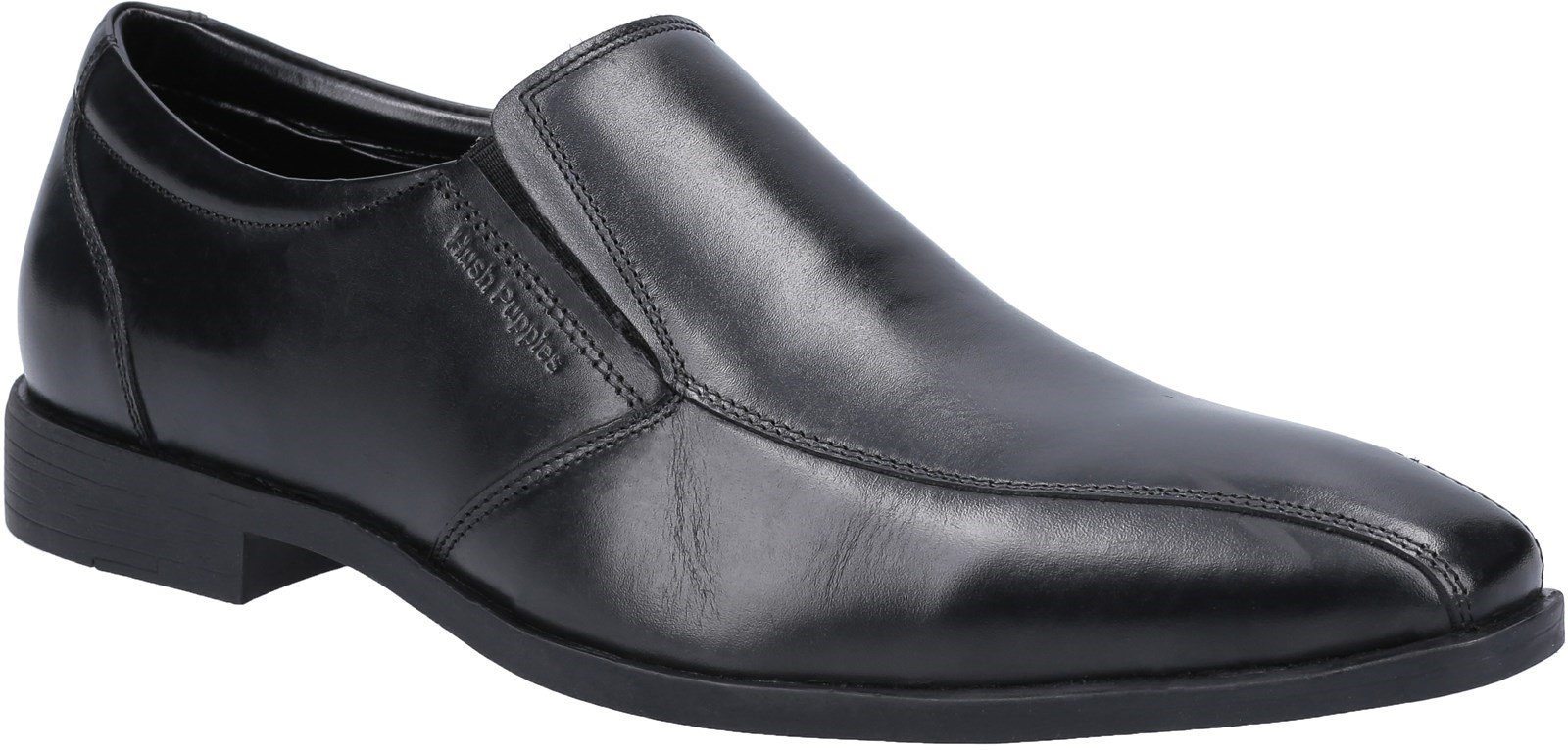 Hush Puppies Men's Ellis School Oxford Shoe Black 30815 - Black 6