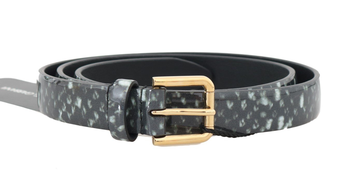 Dolce & Gabbana Women's Pattern Leather Gold Buckle Belt Multicolor BEL50032 - 65 cm / 26 Inches