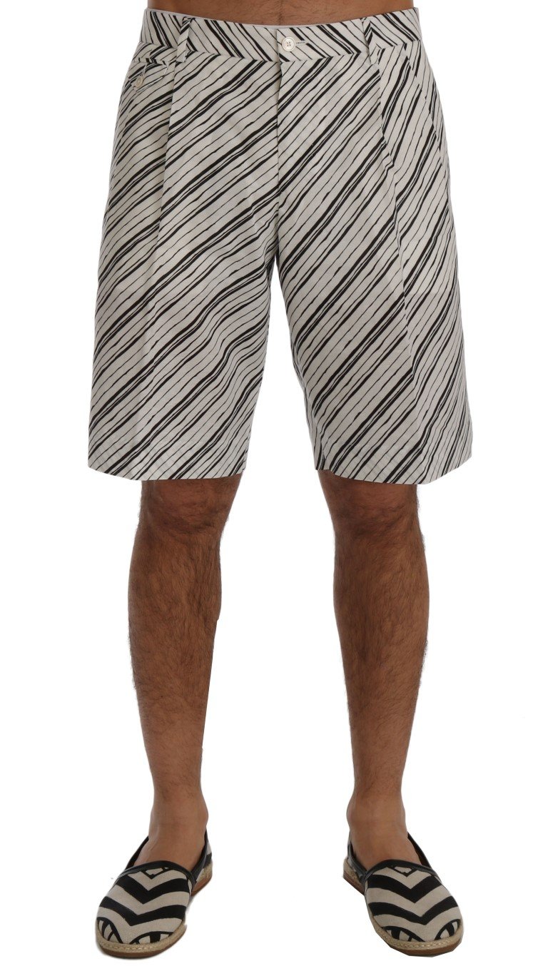 Dolce & Gabbana Men's Striped Casual Shorts Multicolor SIG60404 - IT44 | XS