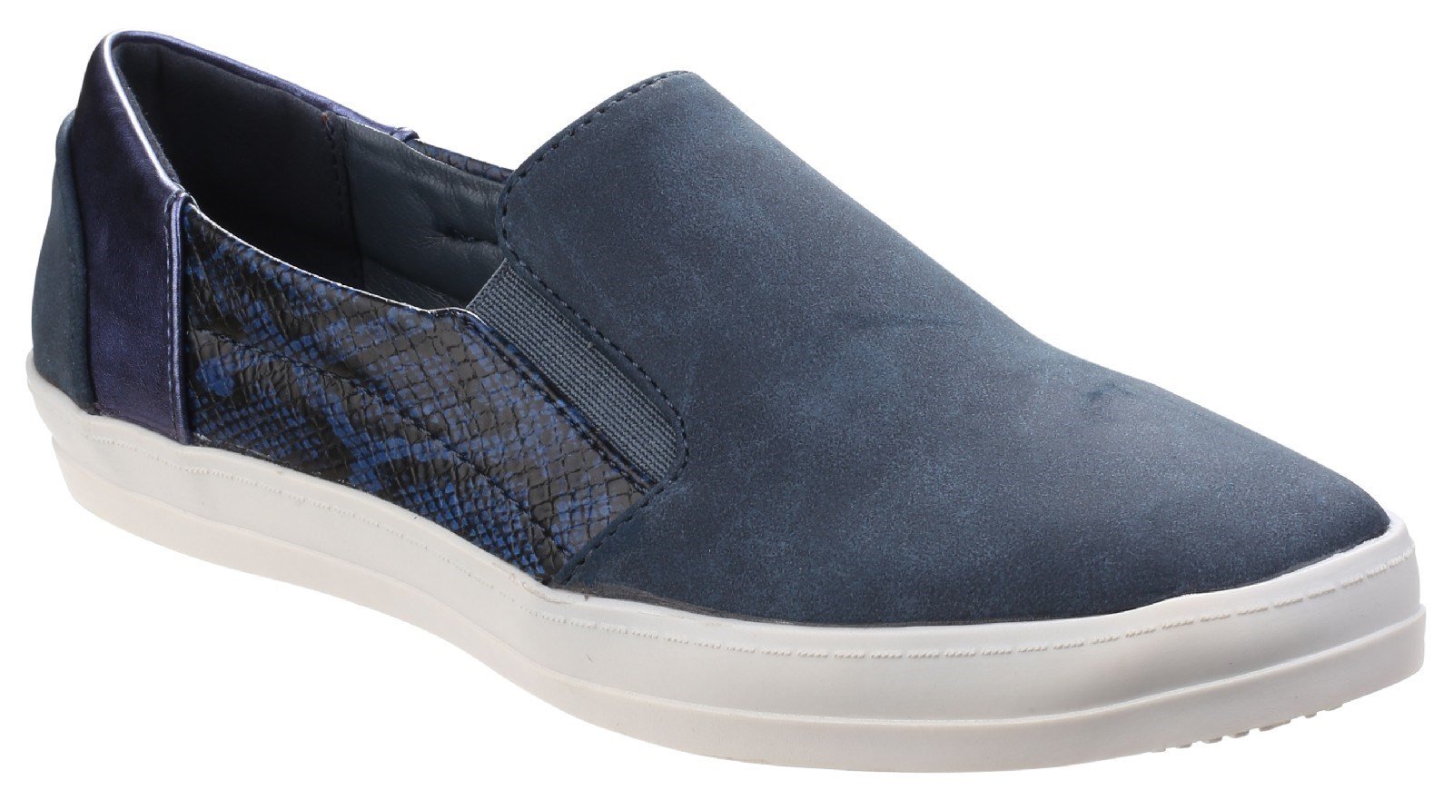 Divaz Women's Minaj Casual Slip On Loafer Blue 24959-41310 - Blue 3