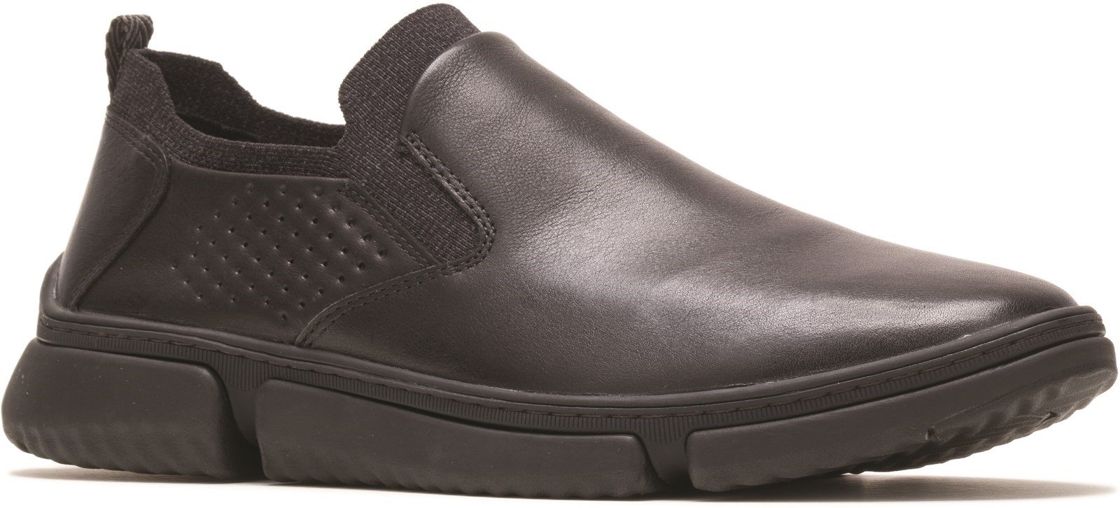 Hush Puppies Men's Bennet Slip On Trainer Black 31268 - Black 8
