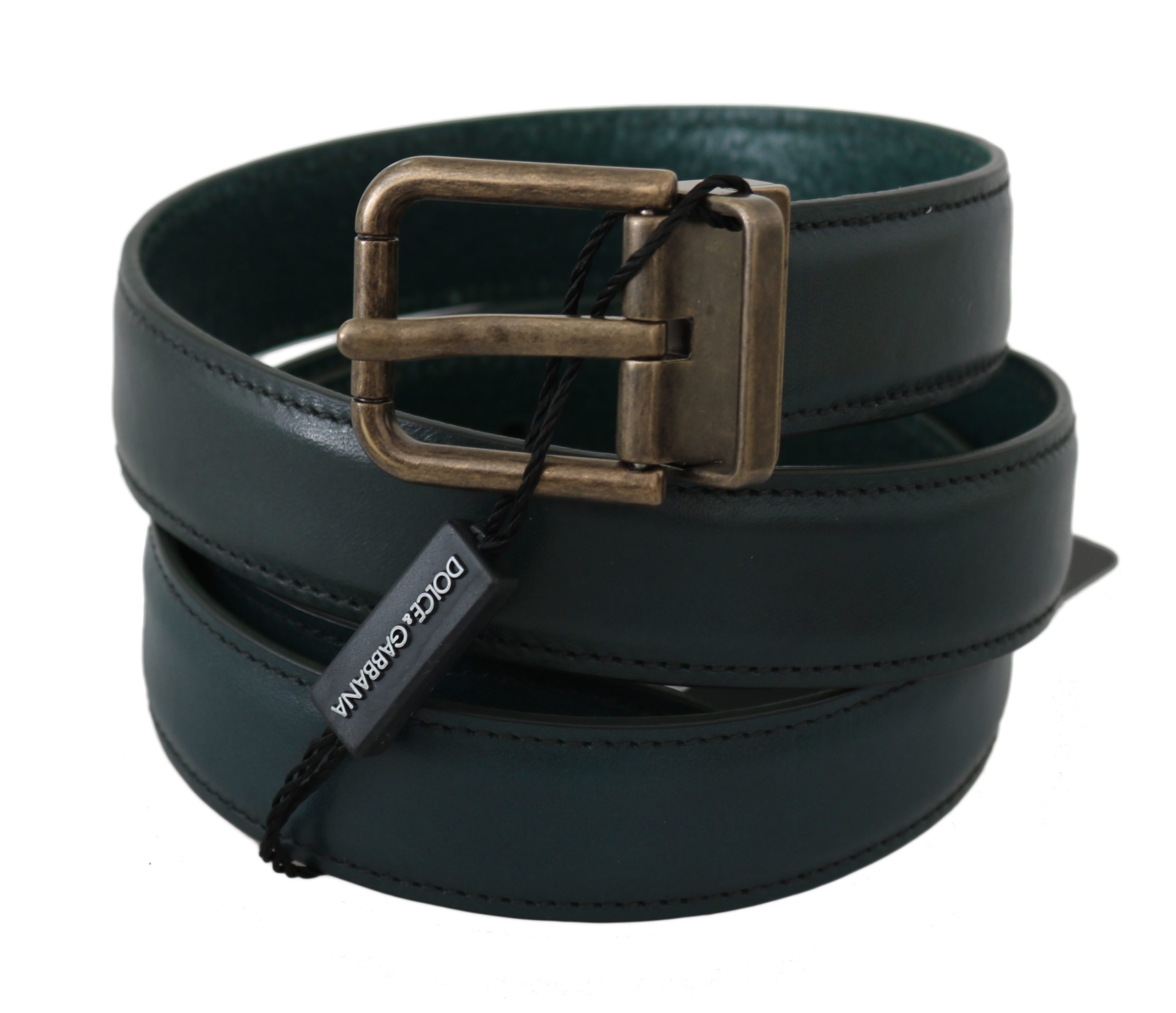 Dolce & Gabbana Men's Calfskin Leather Buckle Belt BEL60348 - 100 cm / 40 Inches