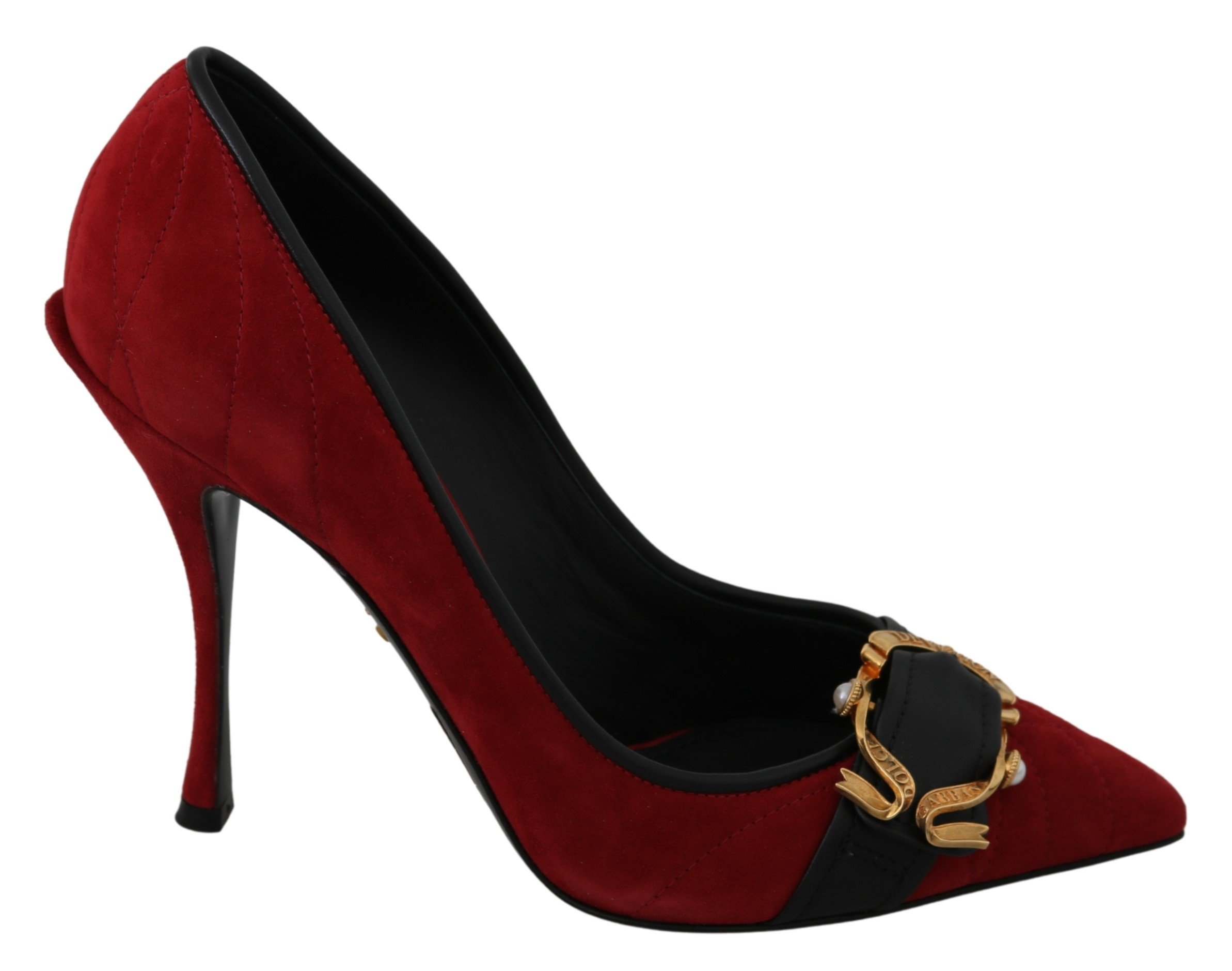 Dolce & Gabbana Women's Suede Devotion High Pumps LA7316 - EU39/US8.5