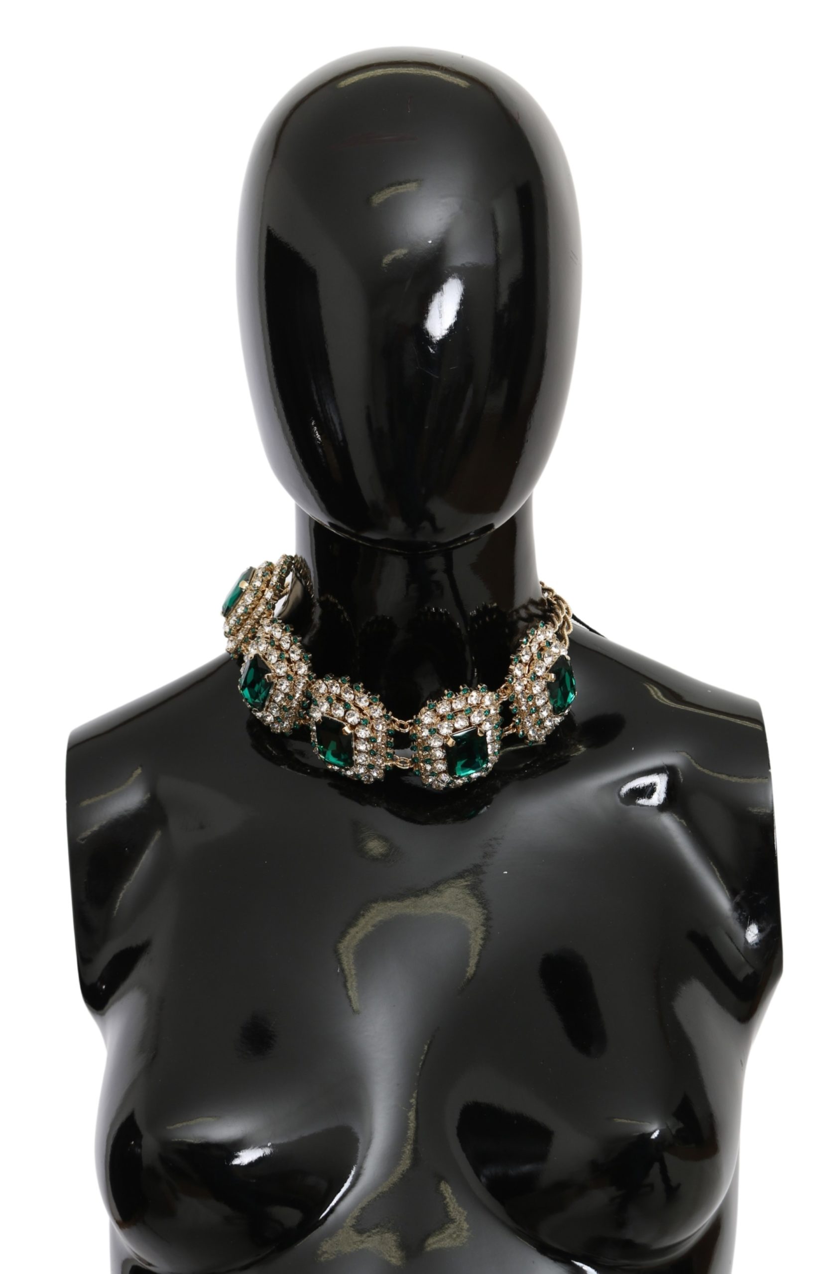 Dolce & Gabbana Women's Crystal STRASS Motive Pearl Necklace Gold SMY10073