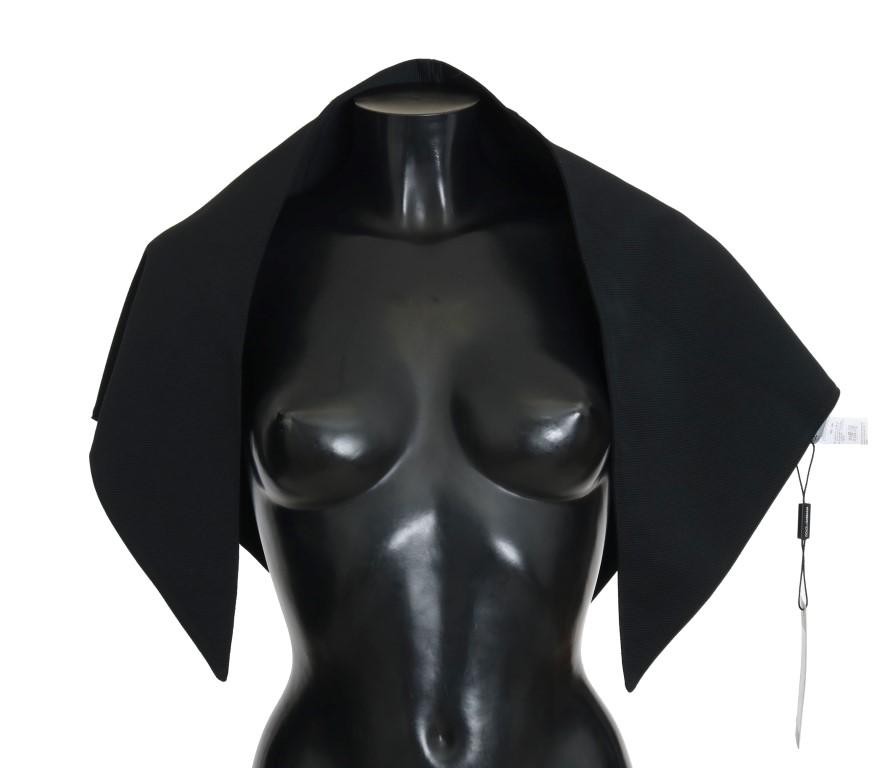 Dolce & Gabbana Women's Wool Triangle Scarf Black MS2085