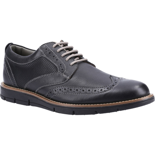 Hush Puppies Men's Elon Lace Up Shoes Various Colours 34255 - Black 6
