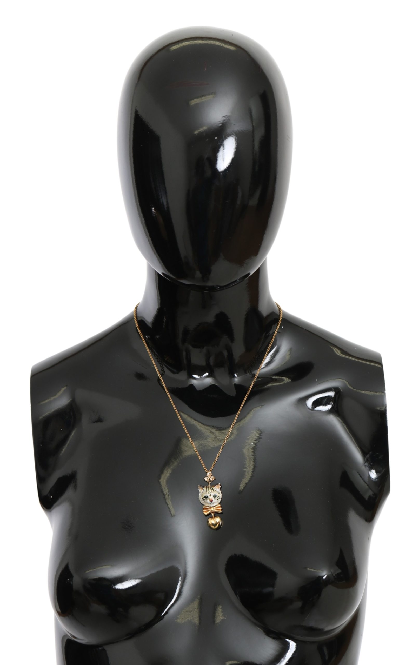 Dolce & Gabbana Women's Brass Chain Charm Necklace Gold SMY10064