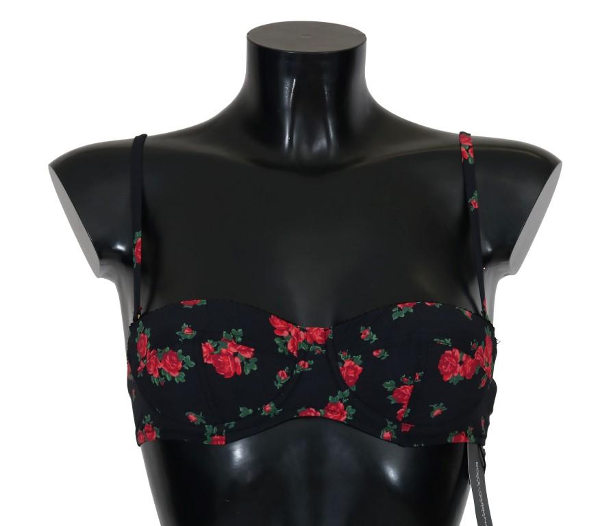 Dolce & Gabbana Women's Roses Bikini Top Multicolor BIK052 - IT1 | XS