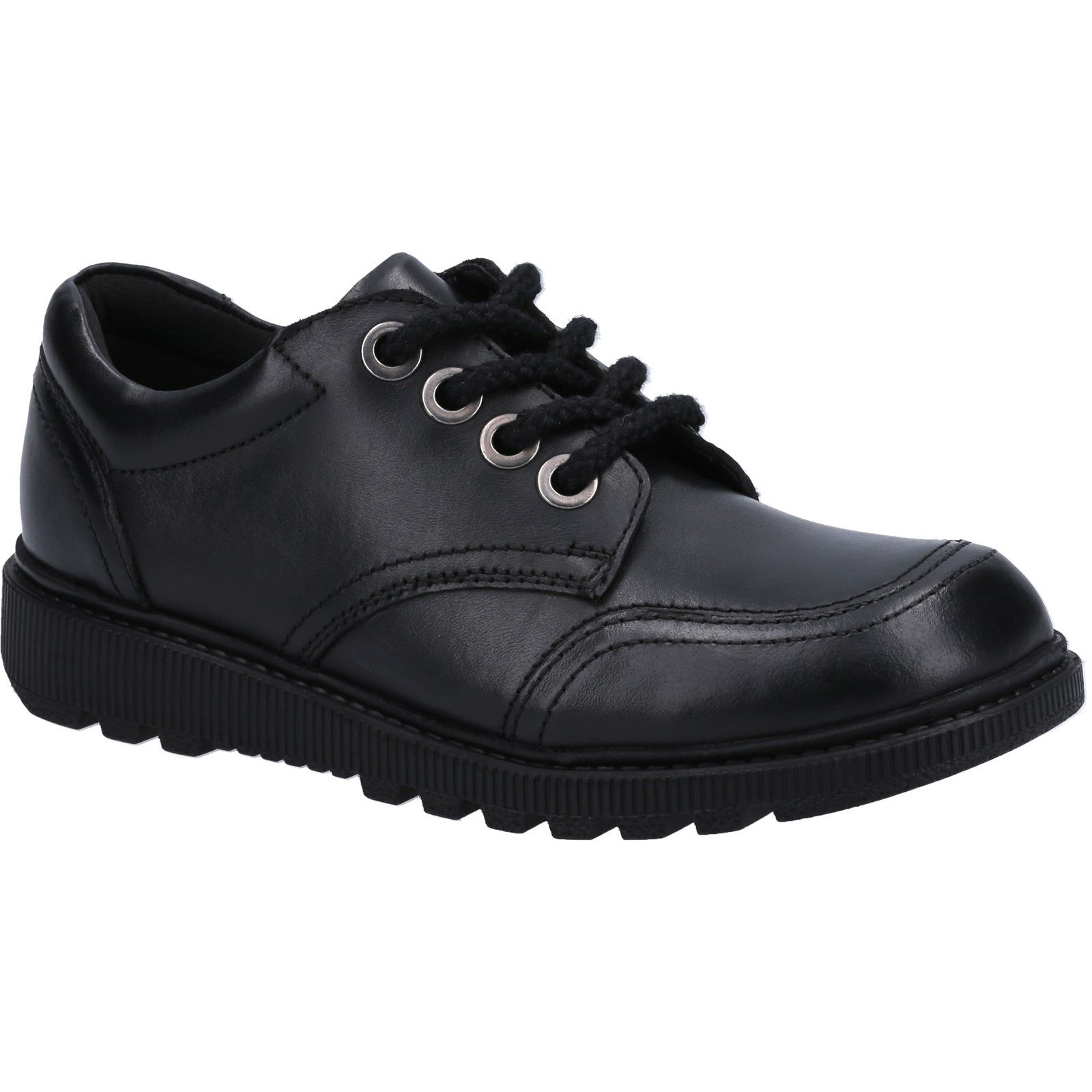 Hush Puppies Kid's Kiera Senior School Shoe Black 30822 - Black 7