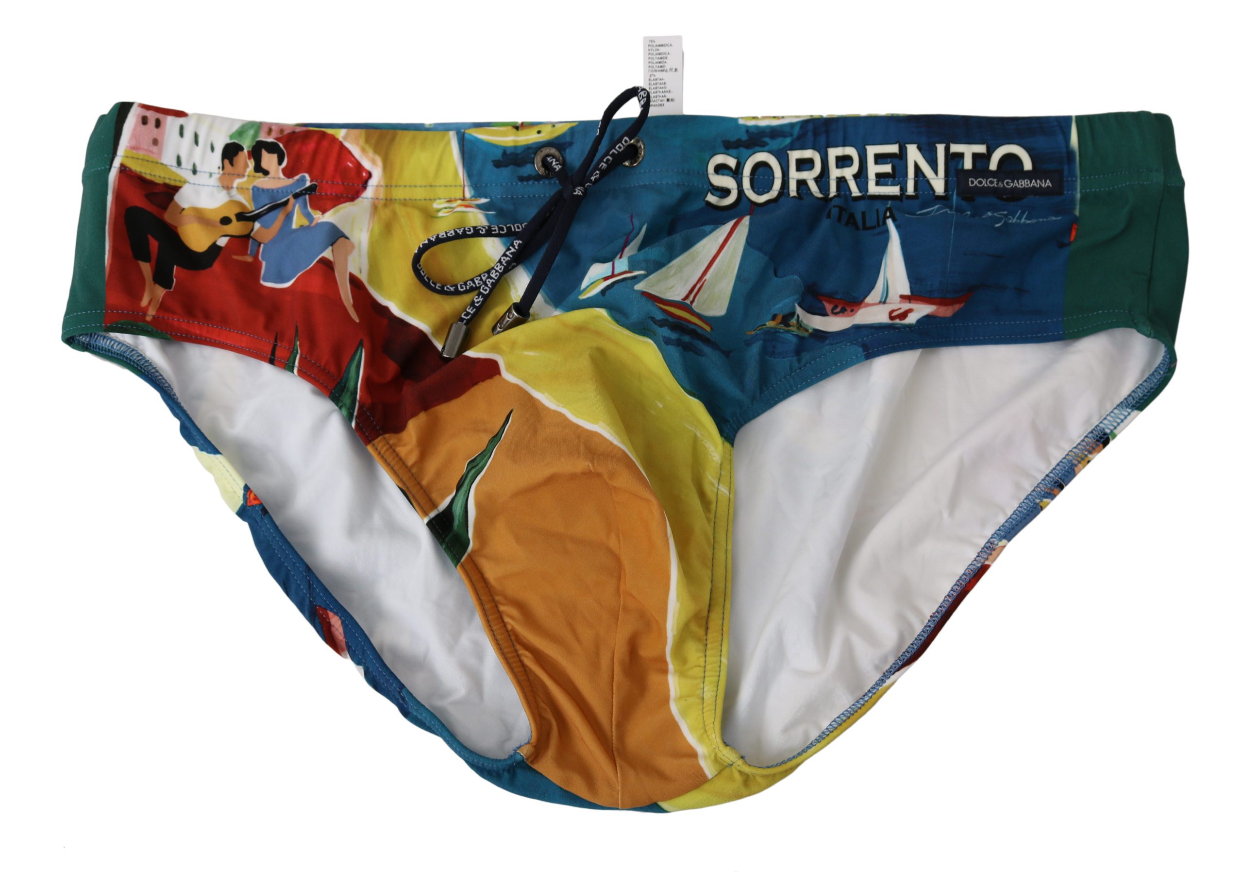 Dolce & Gabbana Men's SORRENTO Nylon Stretch Briefs Multicolor BIK975 - IT3 | XS