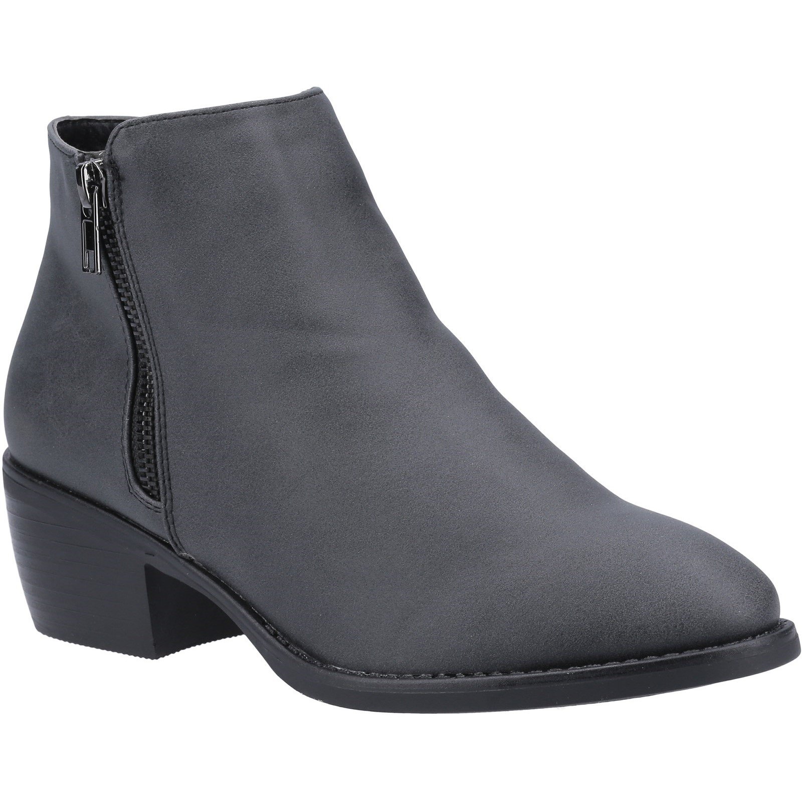 Divaz Women's Ruby Ankle Boot Various Colours 31096 - Black 3