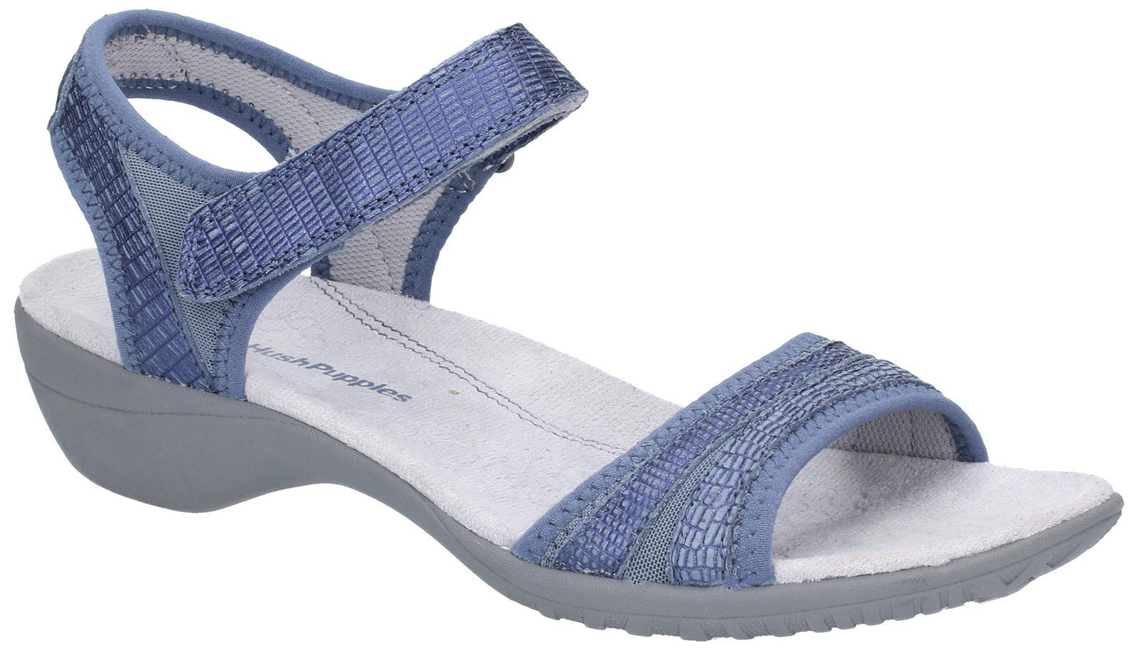 Hush Puppies Women's Athos Touch Fasten Sandal Various Colours 28386 - Indigo 6