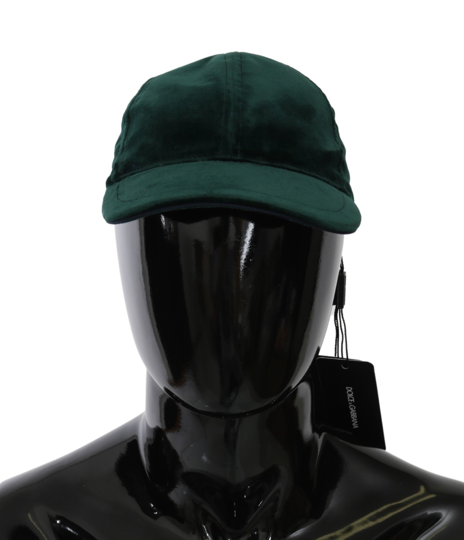 Dolce & Gabbana Men's Suede Baseball Cap Green HAT20071 - 57 cm|S