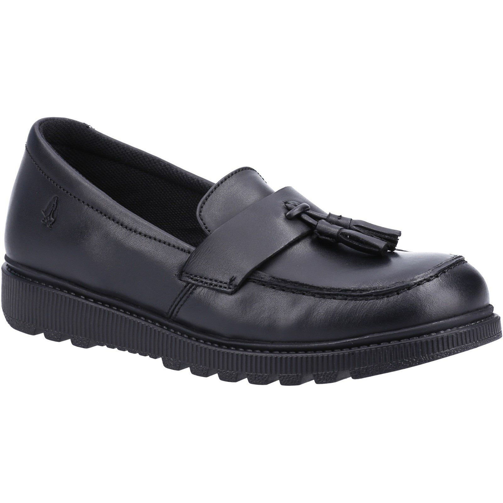 Hush Puppies Kid's Faye Junior School Shoe Black 30843 - Black 11