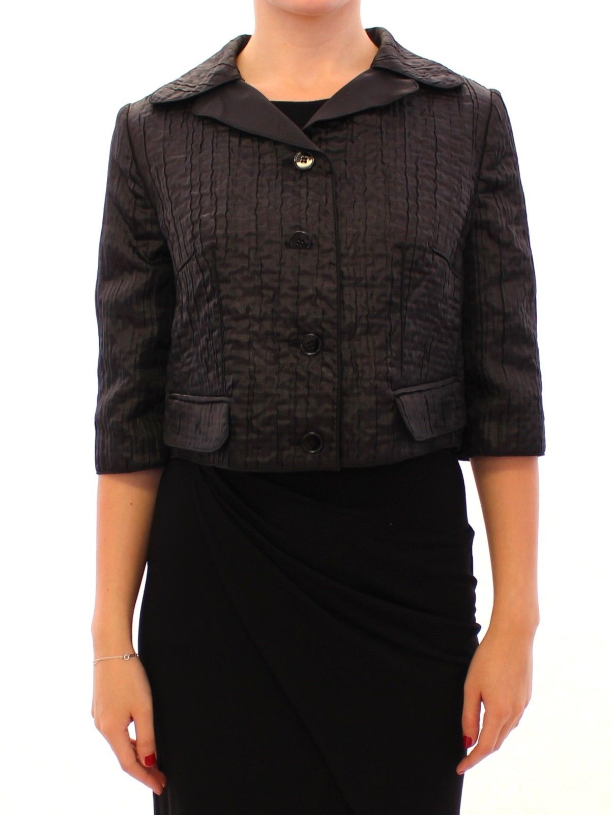 Dolce & Gabbana Women's Short Bolero Shrug Jacket Black GSS11369 - IT40|S
