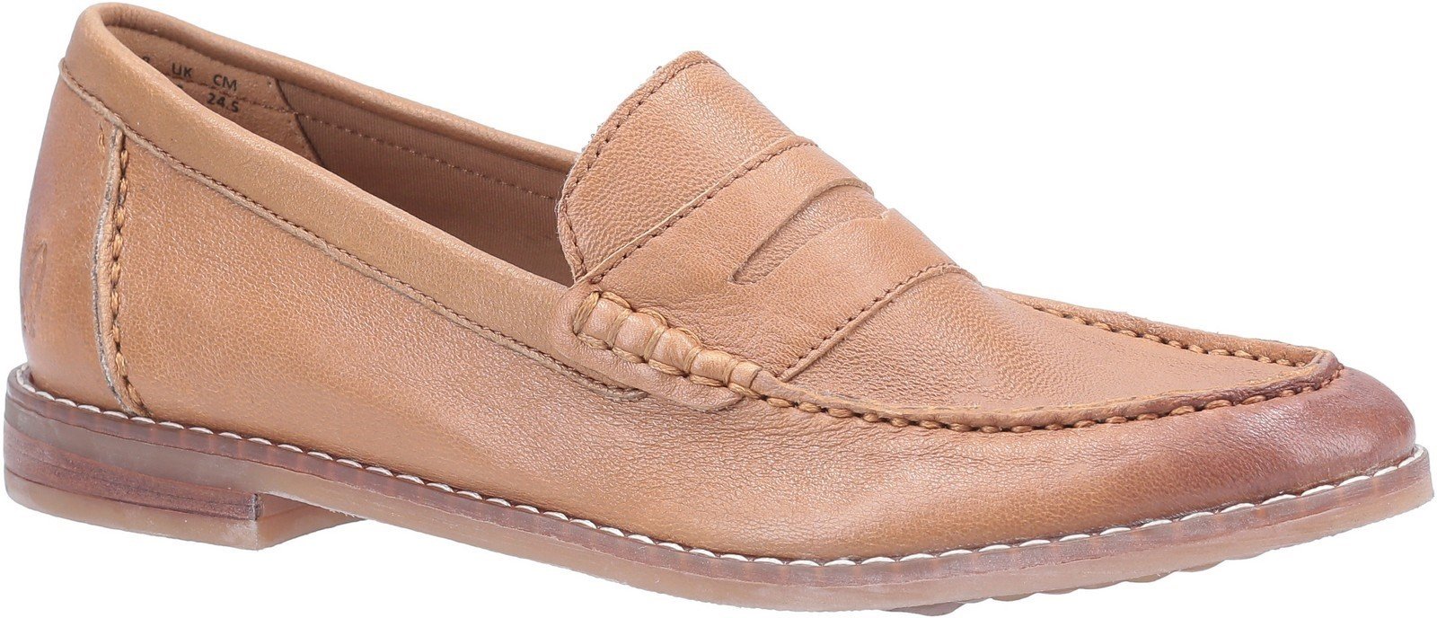 Hush Puppies Women's Wren Slip On Loafer Various Colours 30247 - Tan 3