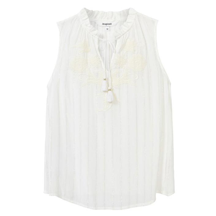 Desigual Women's Top White 204936 - white S