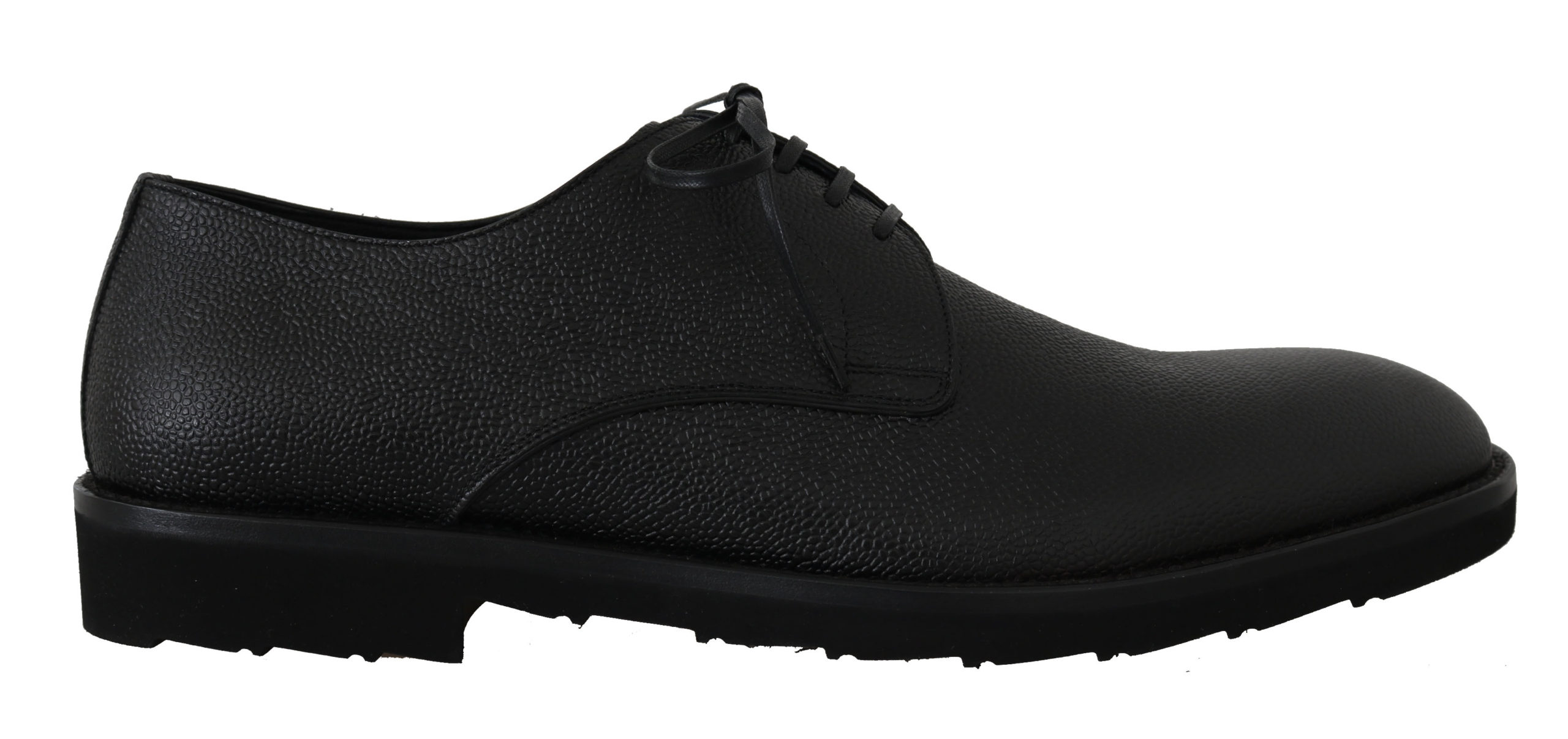 Dolce & Gabbana Men's Leather Derby Dress Formal Shoes Black MV2233 - EU39/US6