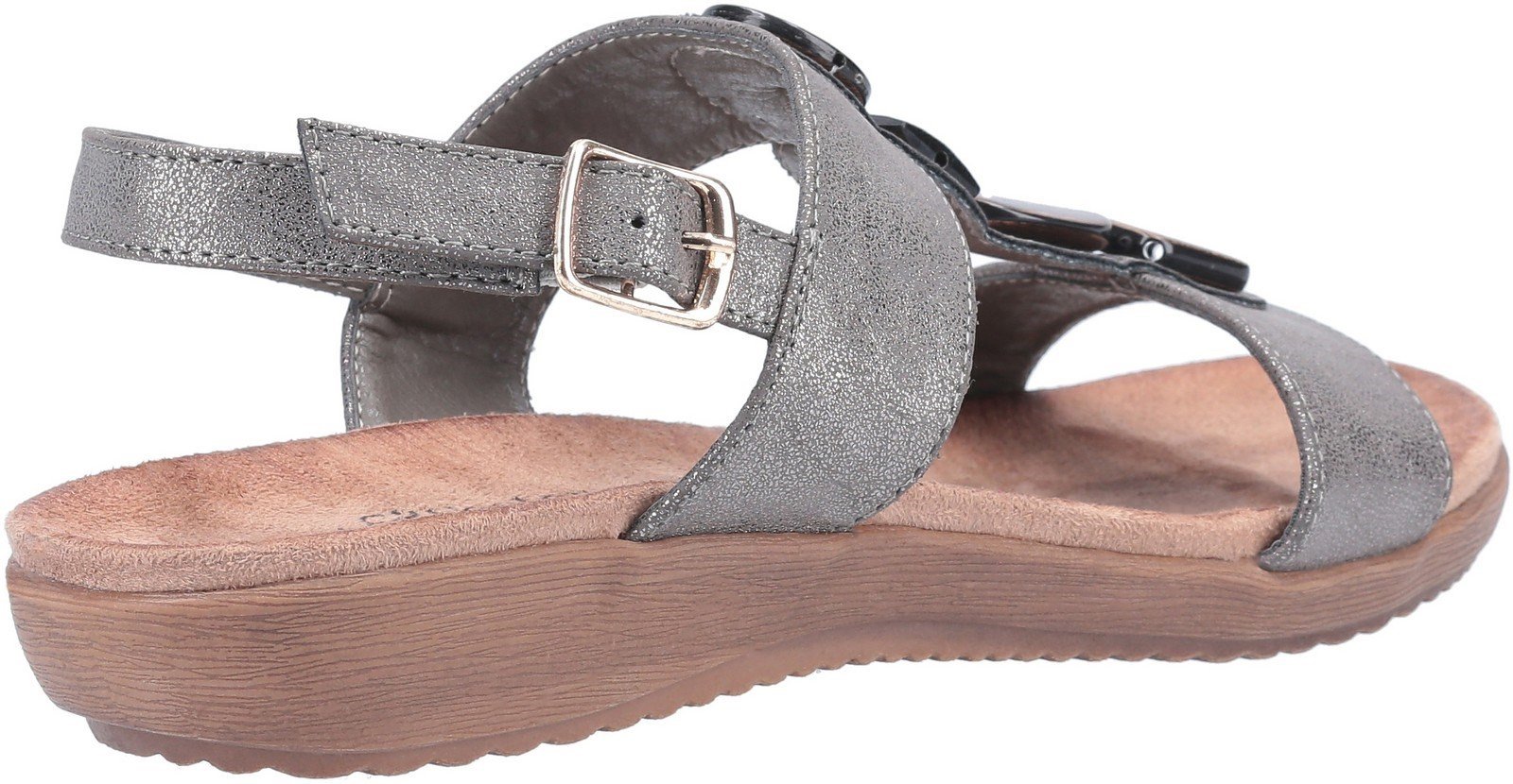 Fleet & Foster Women's Rosa Buckle Sandal Various Colours 30101 - Grey 4