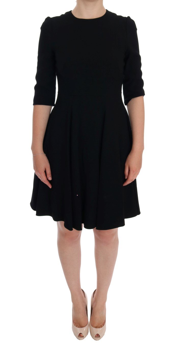 Dolce & Gabbana Women's Viscose Shift Dress Black DR996 - IT40|S