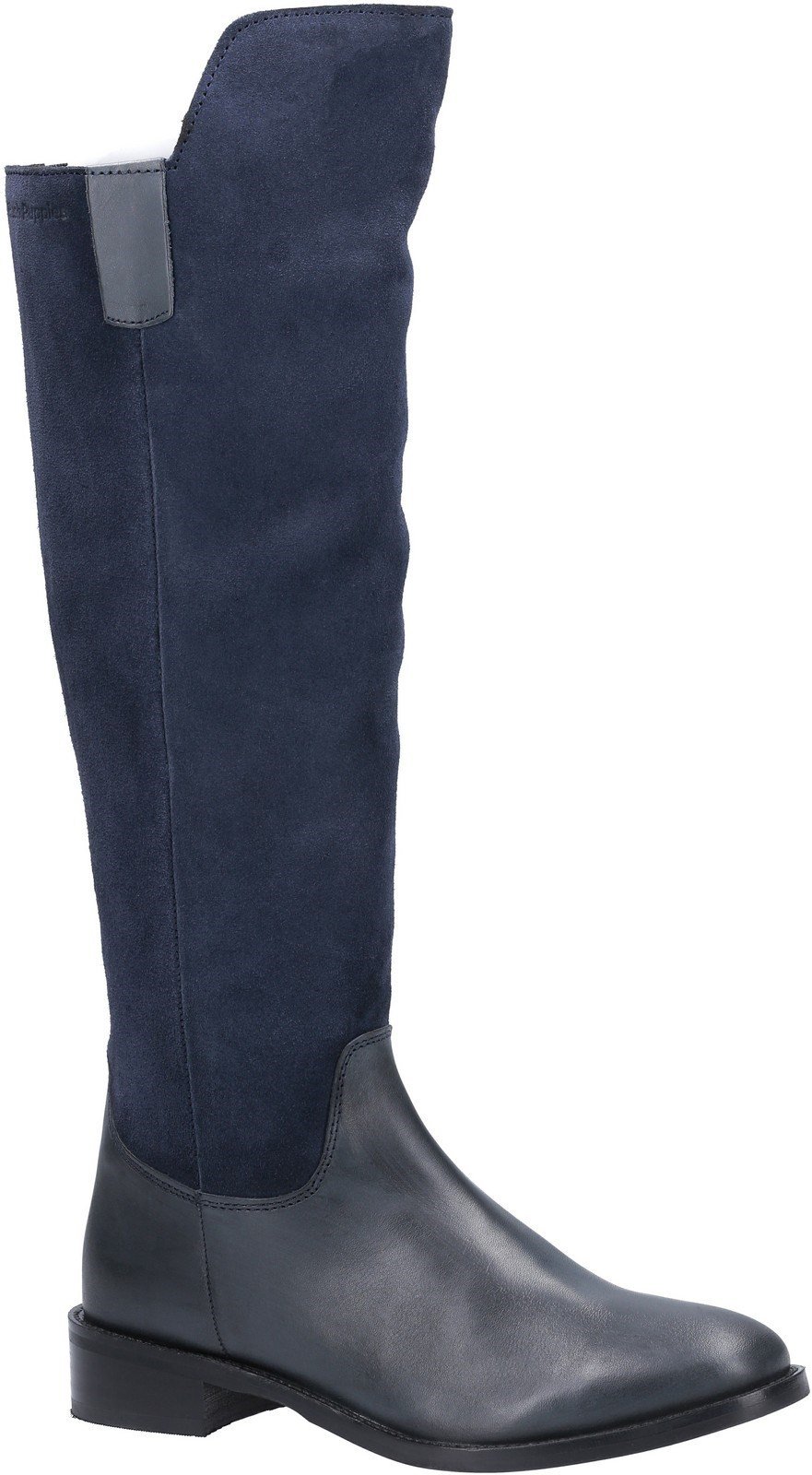 Hush Puppies Women's Alani Zip Up Long Boot Various Colours 29198 - Navy 3